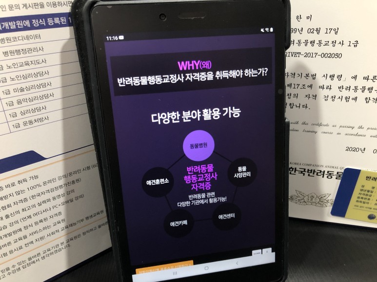 취득포인트 반려동물행동교사자격증 2