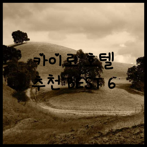 가성비부터 고급까지 카이로 호텔 6곳
