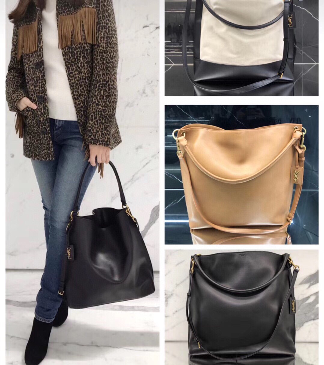  [SAINT LAURENT] 입생로랑 태그 호보백 635266 (2 COLOR)