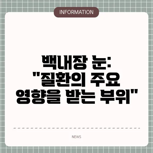백내장 눈: 