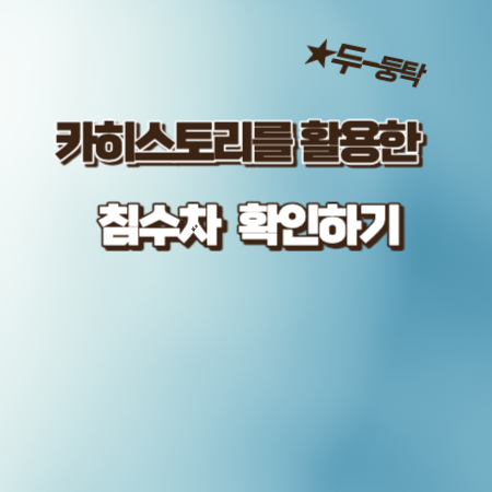  카히스토리를 활용한 중고차 사고이력 및 침수차 확인방법, 구별법 및 조회 방법 알아보기