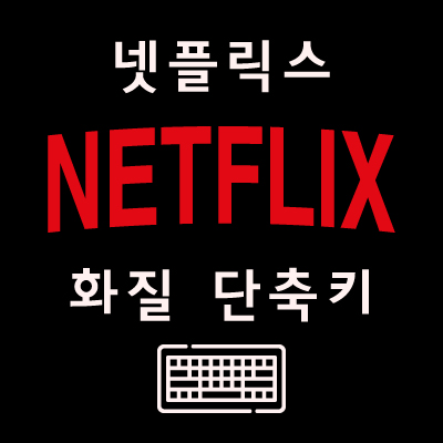  넷플릭스 화질 단축키 너무 쉬운데요