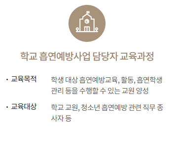 한국건강증진개발원 온라인 금연교육센터