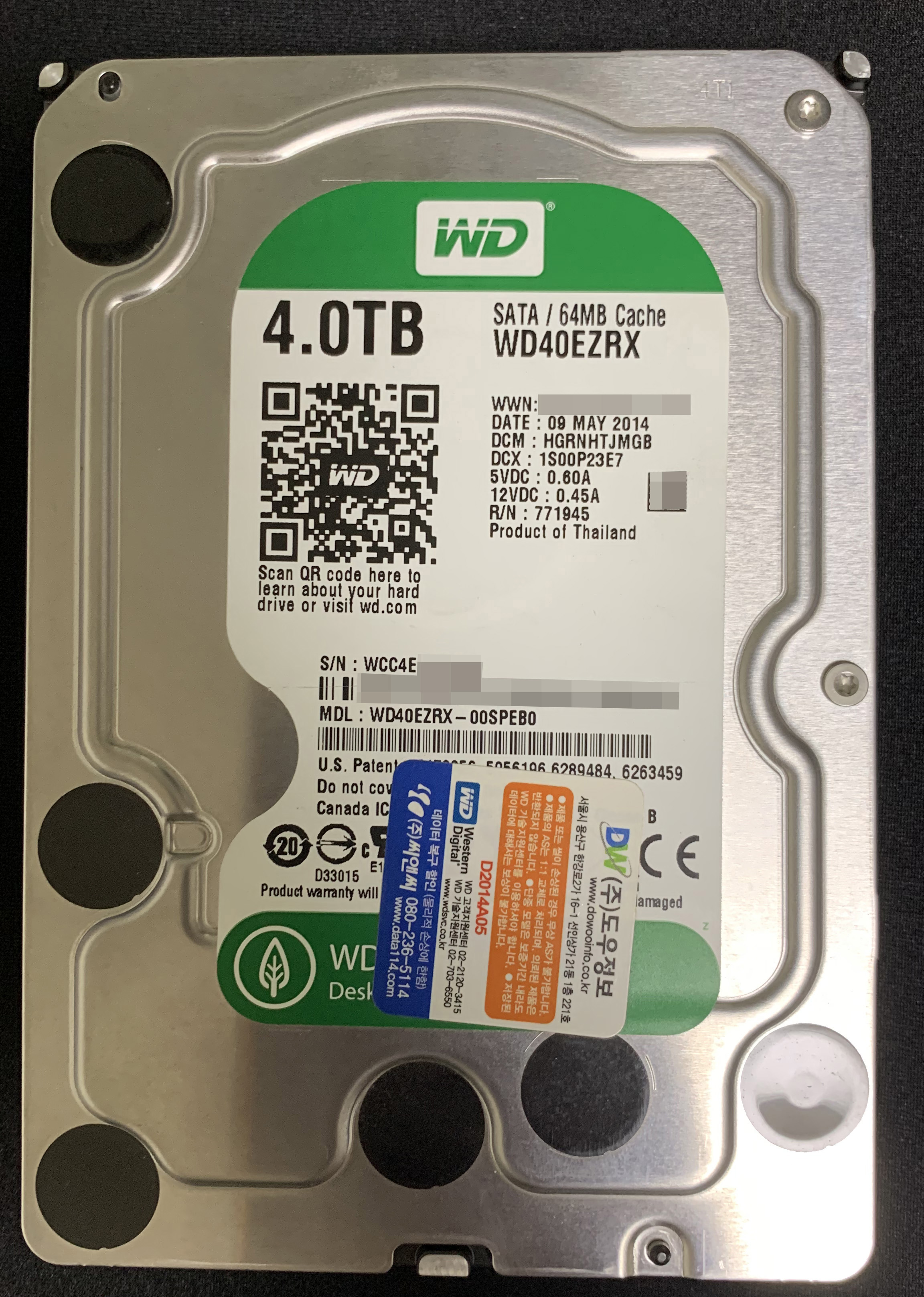 Western Digital Green 4TB (WD40EZRX-00SPEB0)