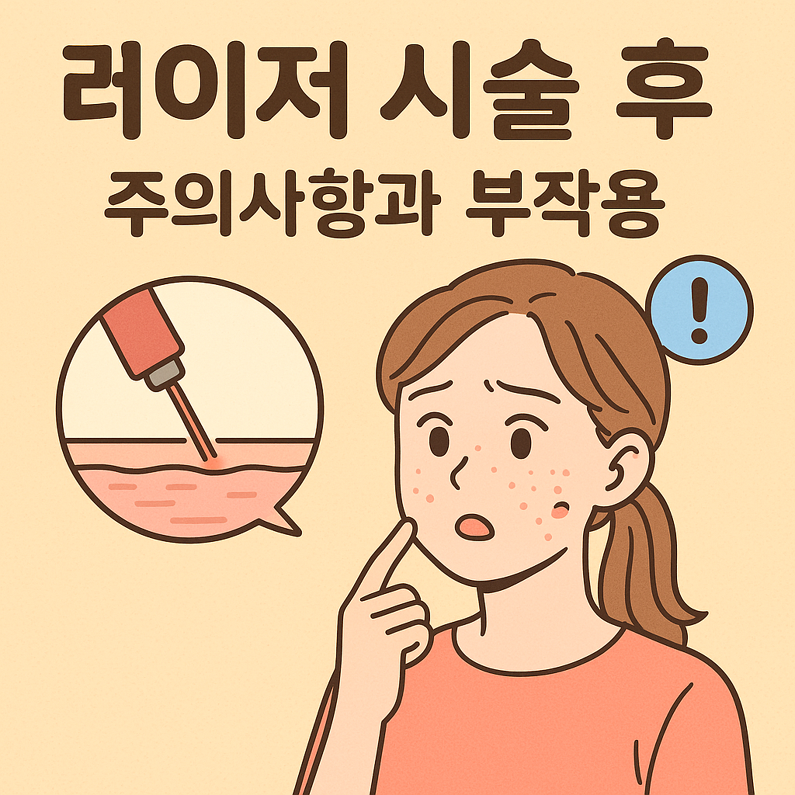 레이저 시술 후 주의사항과 부작용