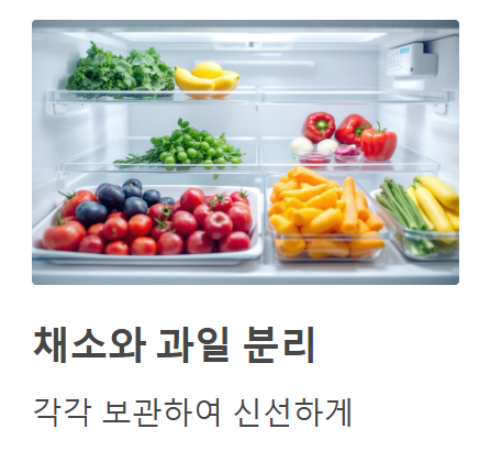 청소 후 음식 신선도 유지 팁