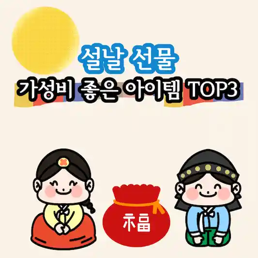 흔하지 않은 특별한 설날 선물 가성비 좋은 아이템 TOP3