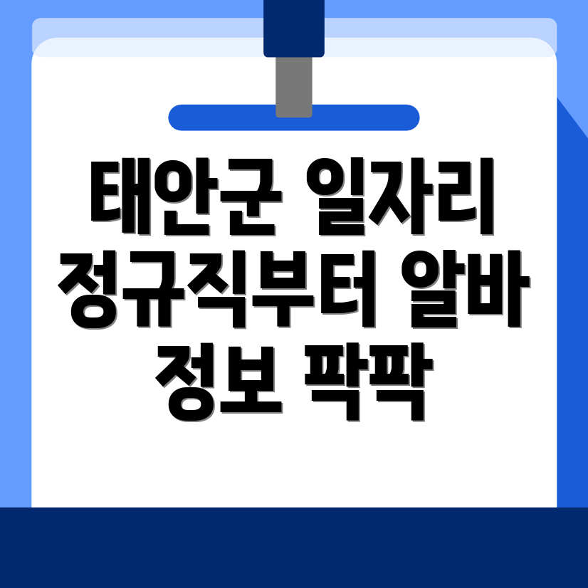 태안군 원북면 일자리