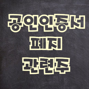  공인인증서 폐지 관련주