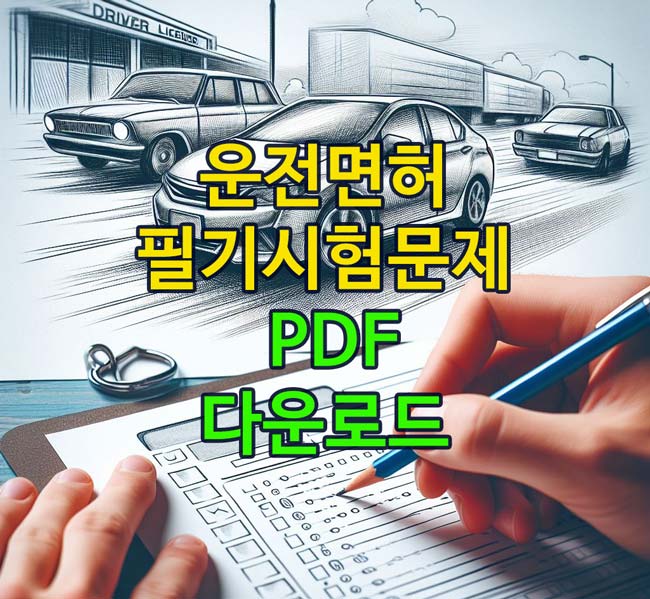 운전면허 필기시험 문제 은행 다운로드-PDF