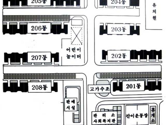 천안성정 주공6단지2차 단지배치도