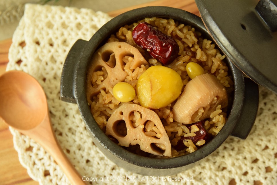 찰밥맛있게만드는 영양밥 만들기 연근밥 영양찰밥 24