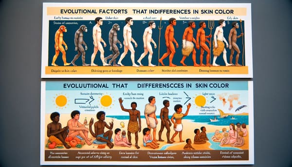 인종별 피부색이 다른 진화적 요인