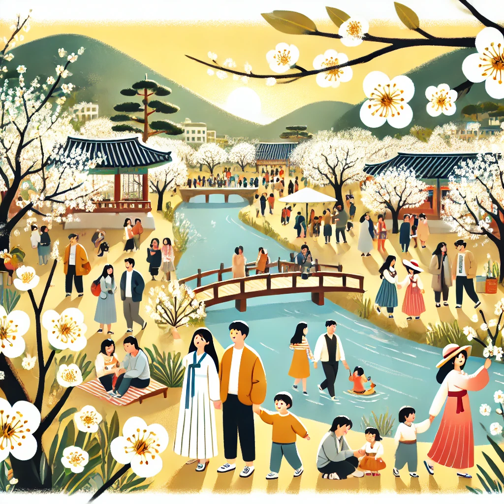 매화 축제 관련 이미지
