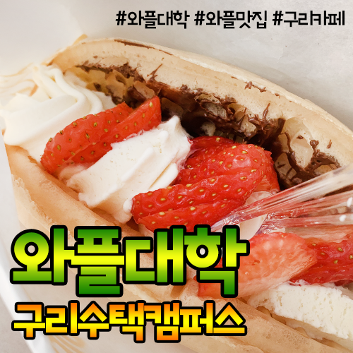  지인에게 얻어먹고 너무 맛있어서 올리는 리뷰 - 와플대학 구리수택캠퍼스