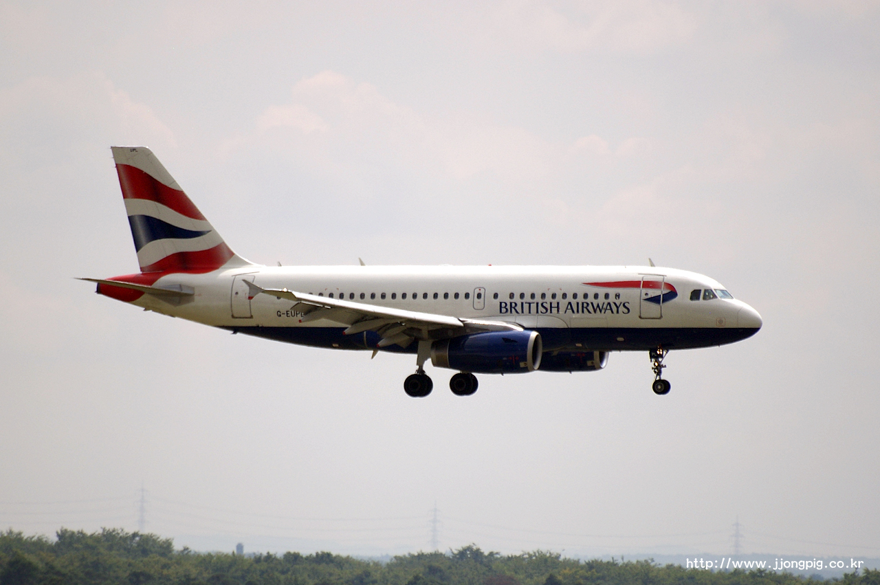 British Airways G-EUPL Airbus A319-100
