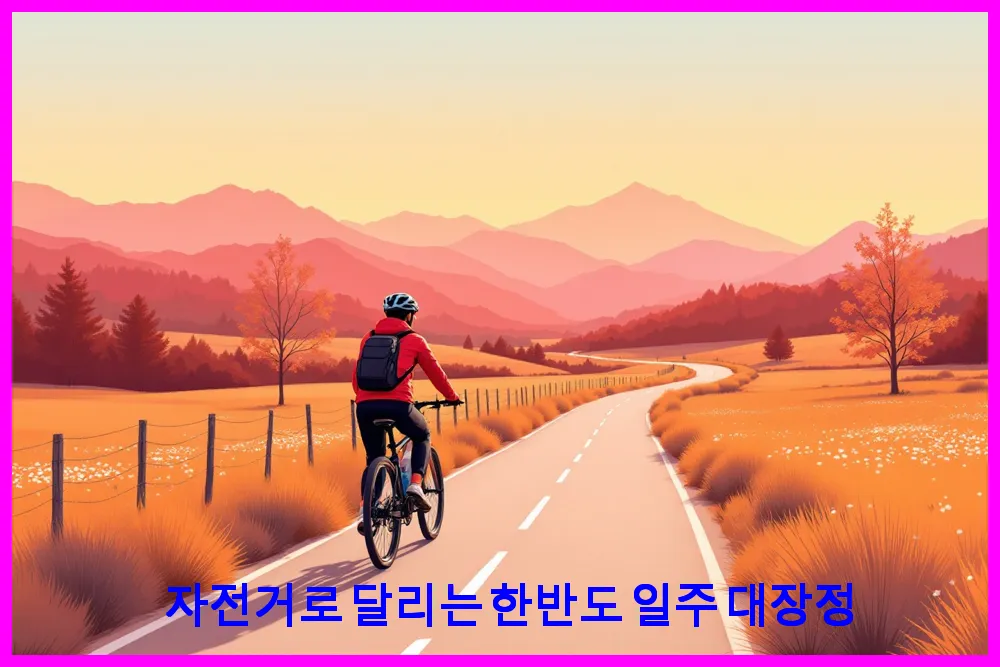 자전거로 달리는 한반도 일주 대장정