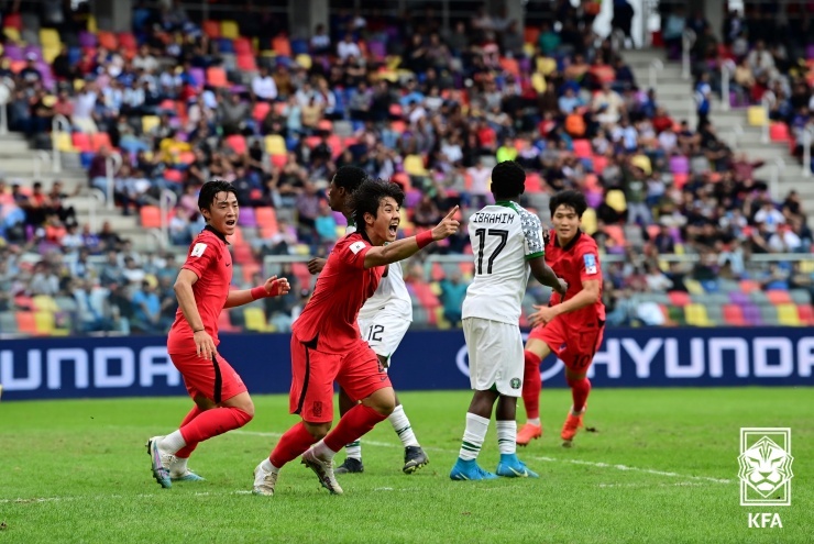 [U-20 월드컵] 대한민국, 연장 5분 극적 골로 나이지리아 꺾고 4강 진출! 4강 상대는 이탈리아