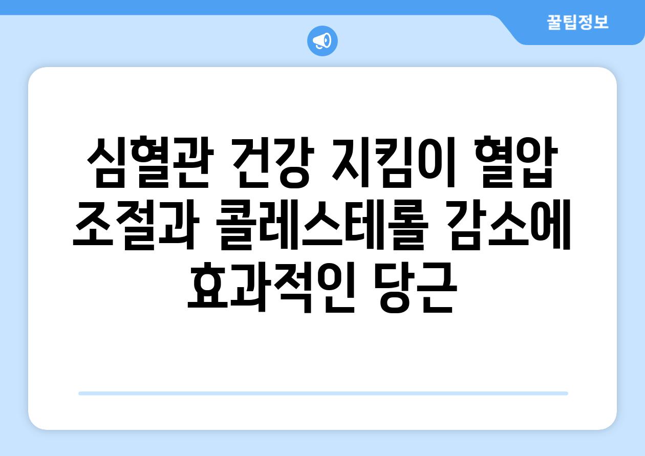 심혈관 건강 지킴이 혈압 조절과 콜레스테롤 감소에 효과적인 당근