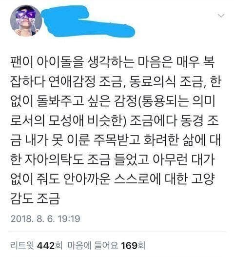  아이돌 팬이 열애설 터지고 썼던 장문의 글