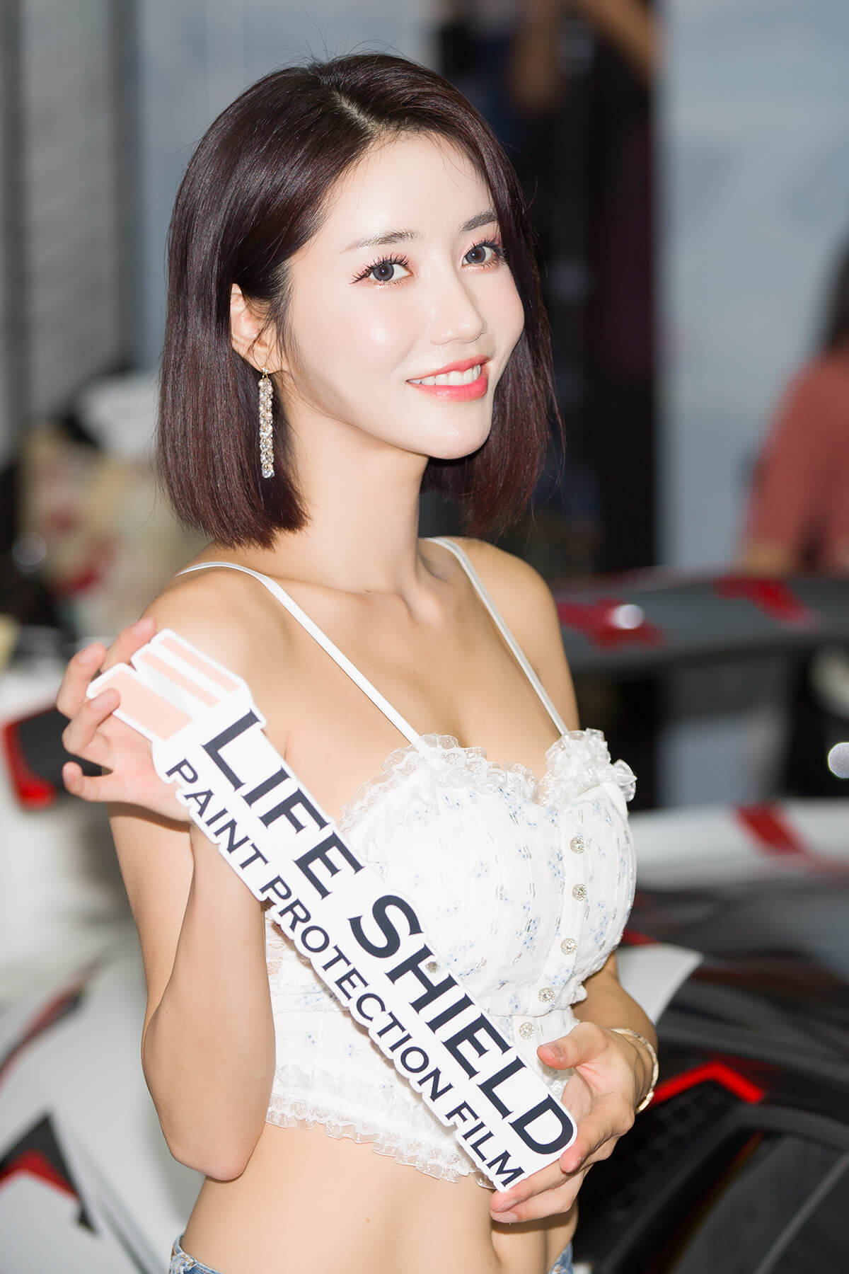  레이싱모델 임솔아 라이프쉴드 부스 모델  '2023 오토살롱위크'