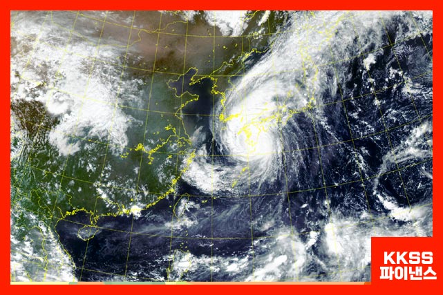 제14호 태풍 난마돌 위성사진