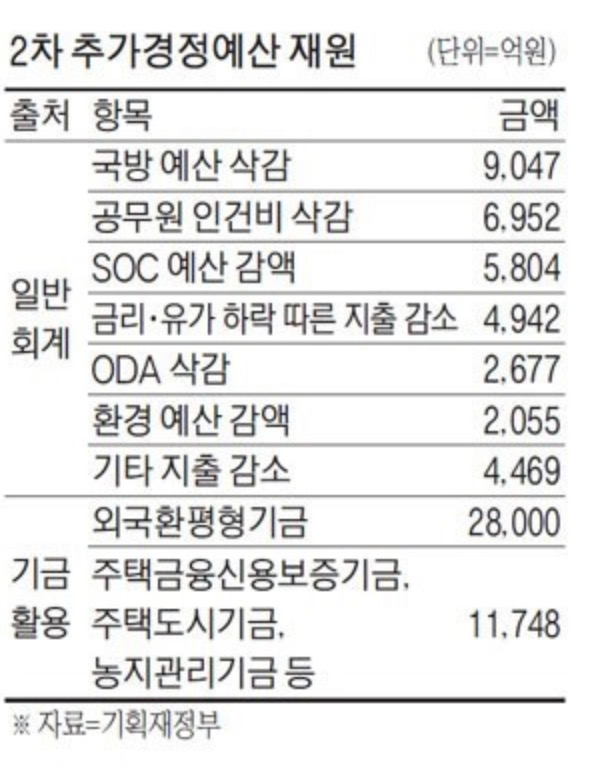  긴급재난지원금 재원 마련[2차 추가경정예산 조달 방안]