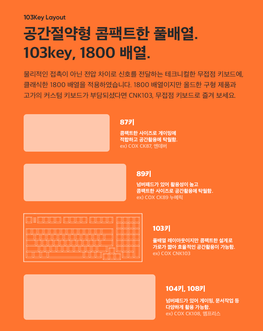 COX CNK103 콤팩트 고체 키보드