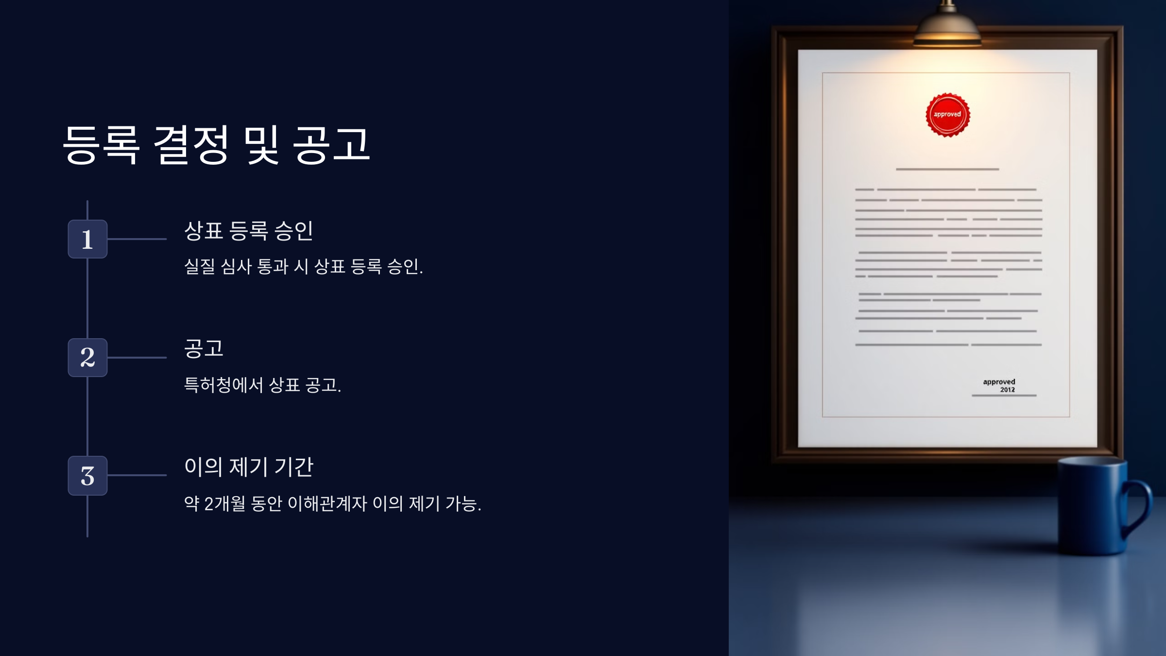 등록결정 및 공고