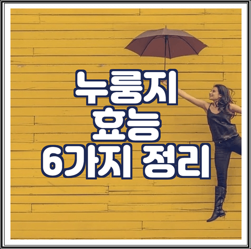  누룽지 효능 6가지 정리