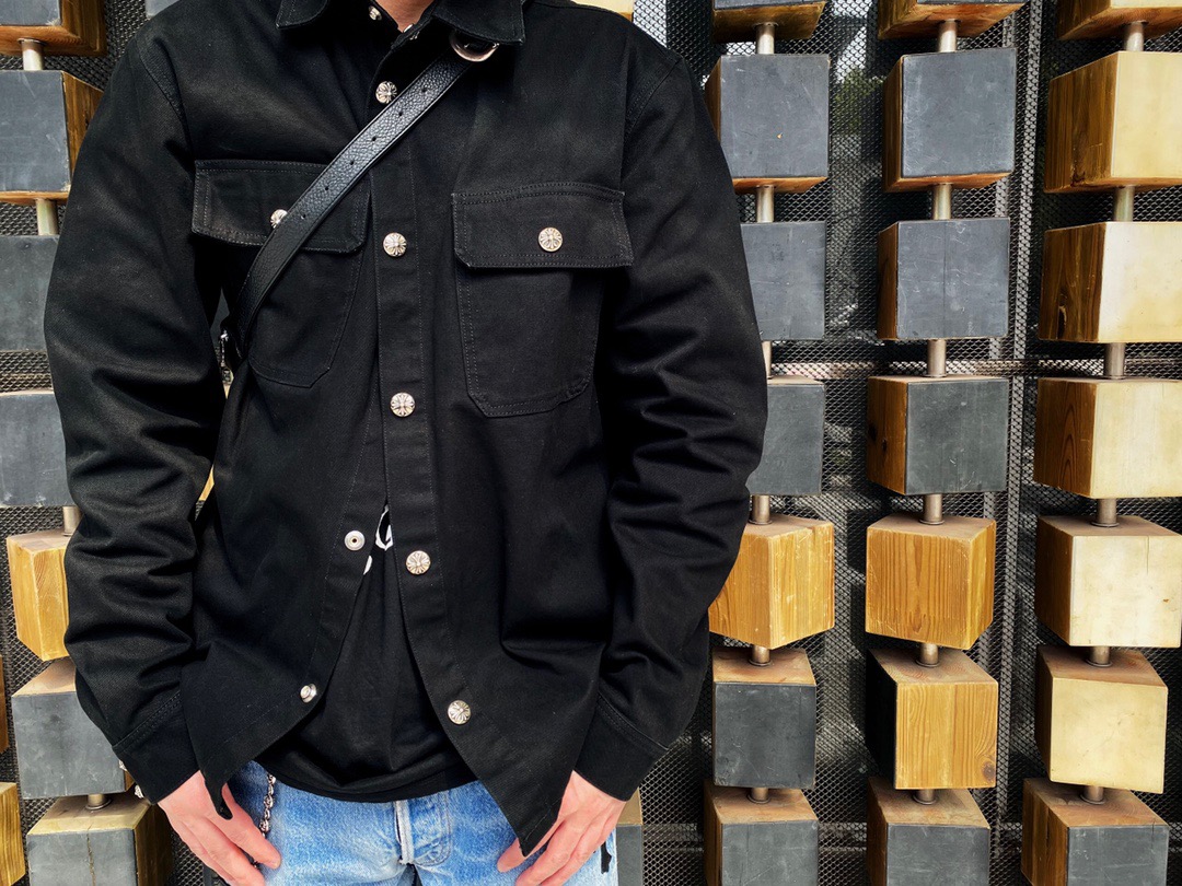  [CHROME HEARTS] 크롬하츠 블랙 데님 자켓