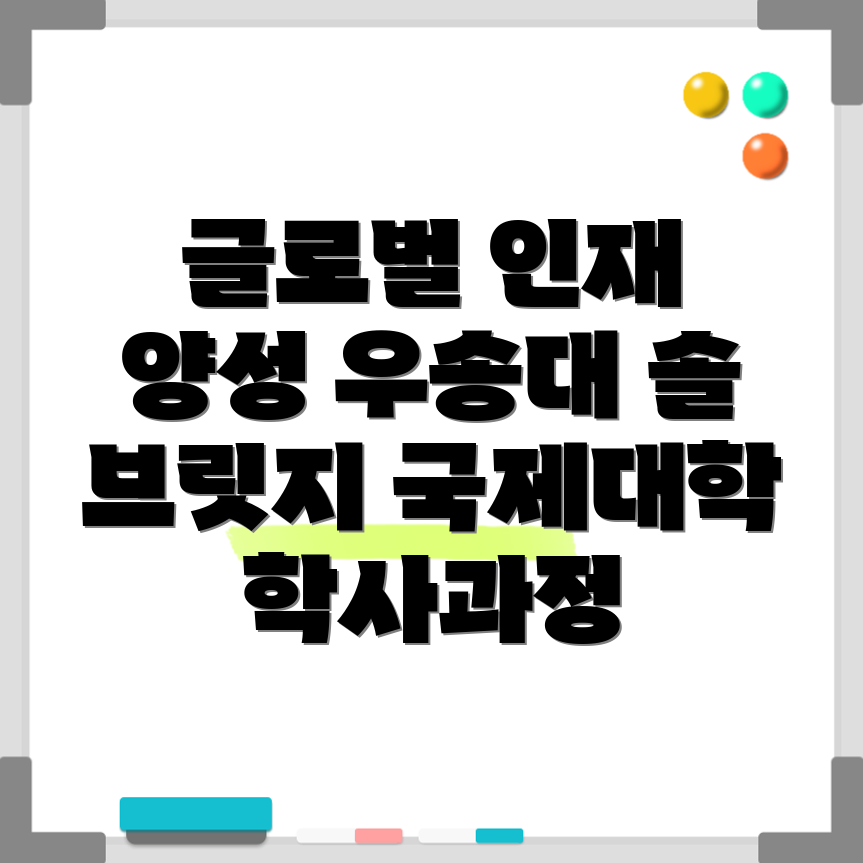 우송대 솔브릿지 국제대학