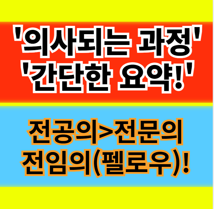  의사되는 과정 전공의 전문의 전임의 뜻 의사파업으로 재조명 정보