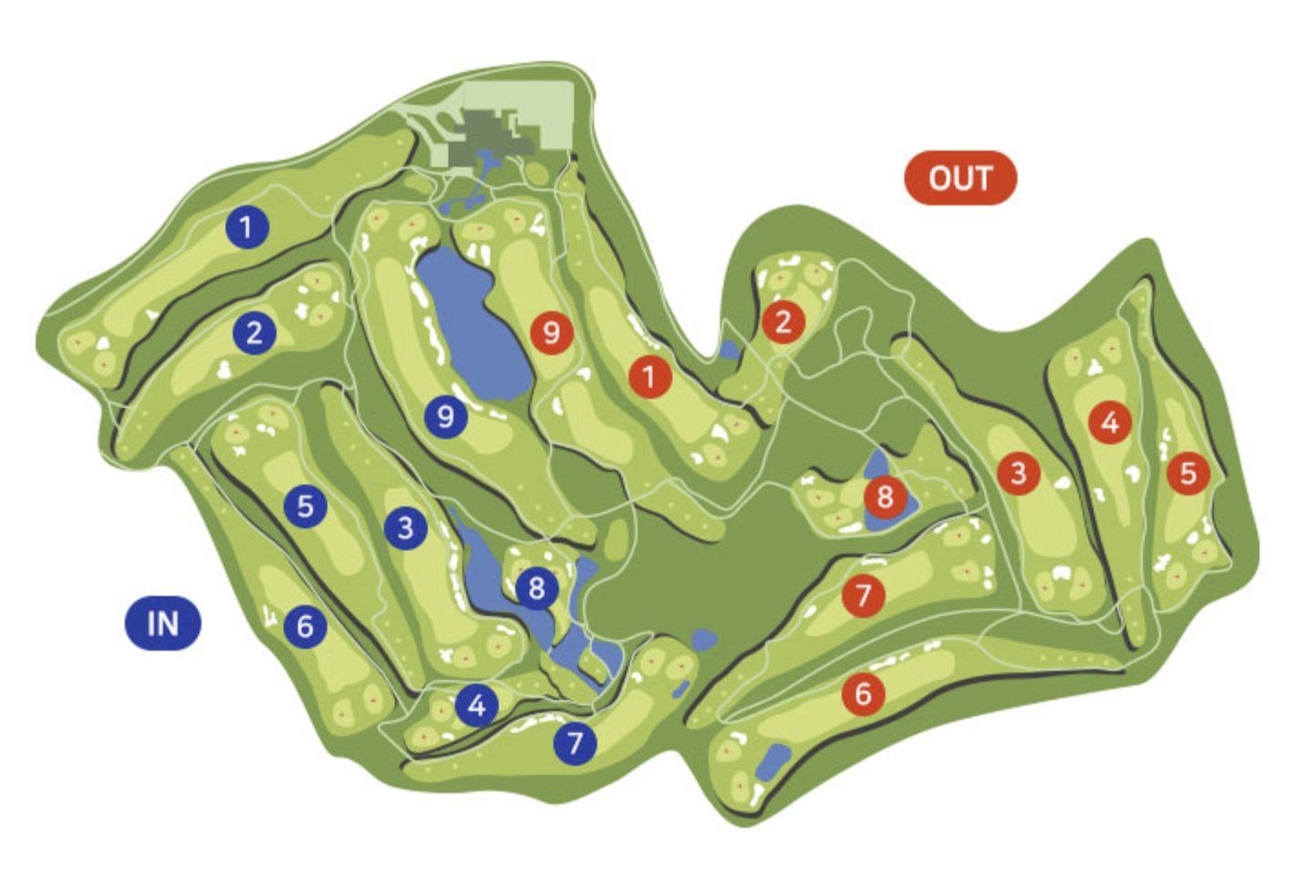 골프존카운티 선산 OUT IN 코스