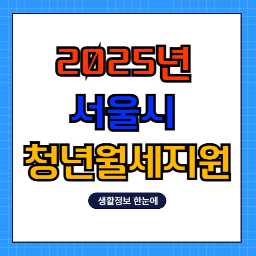 2025년 서울시 청년월세지원, 신청 방법과 조건 총정리!
