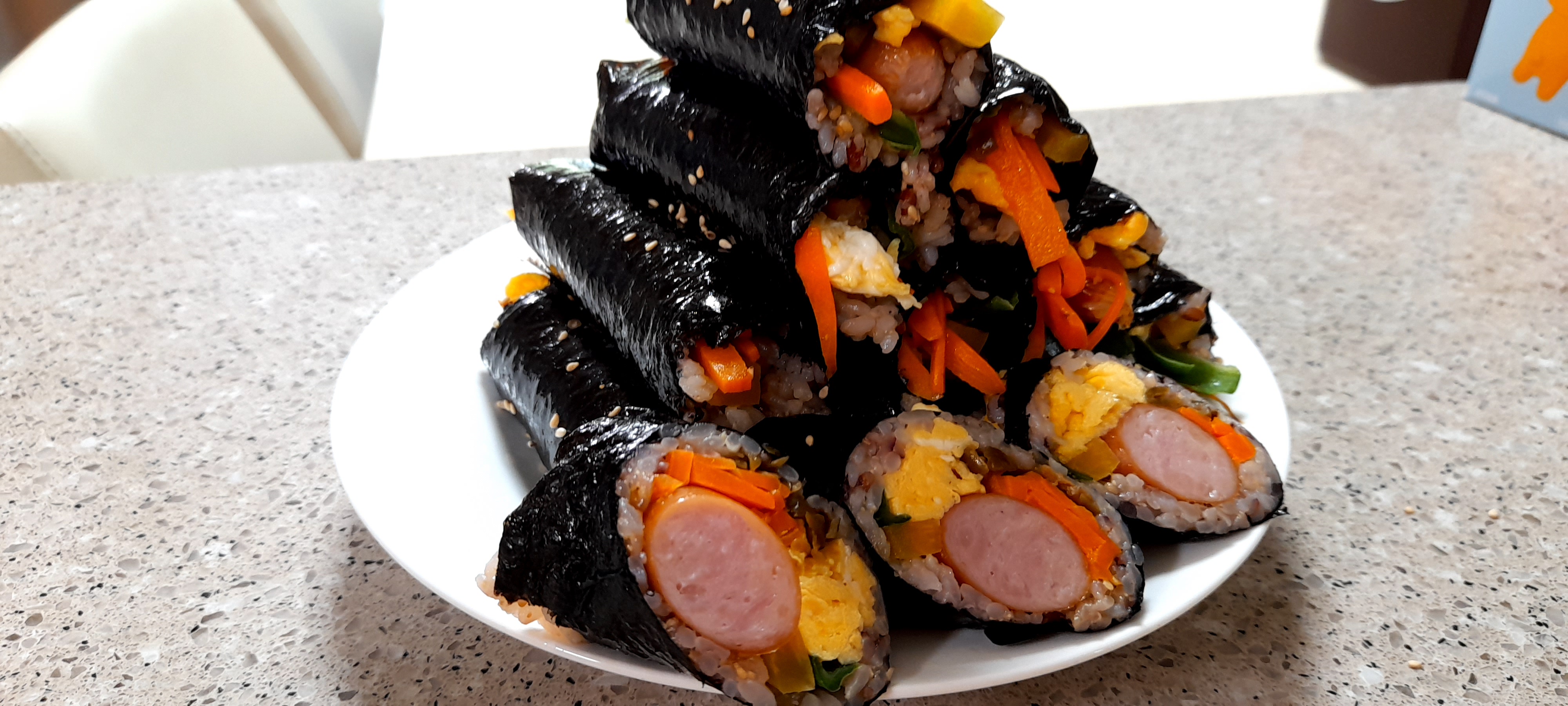 꼬마김밥만들기