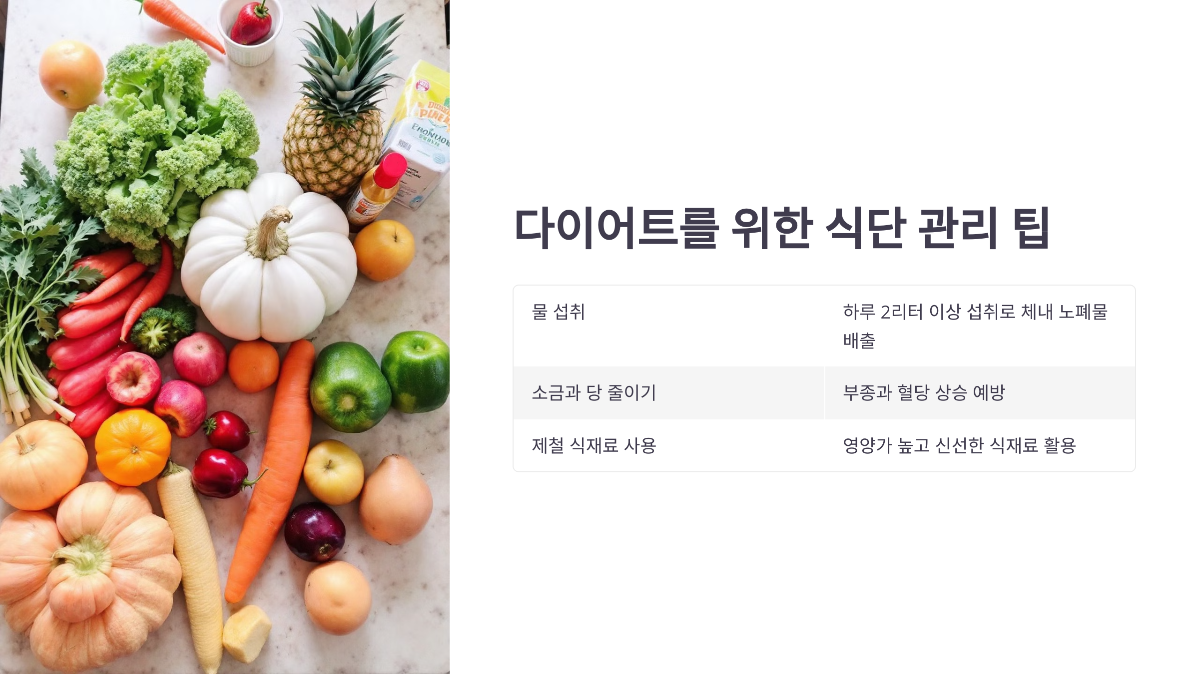건강한 식단