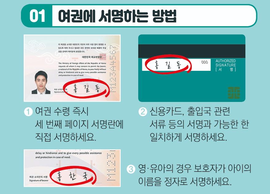 미성년자 여권 재발급 방법