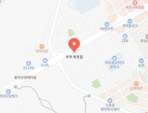 쿠쿠 목포점 위치 이미지