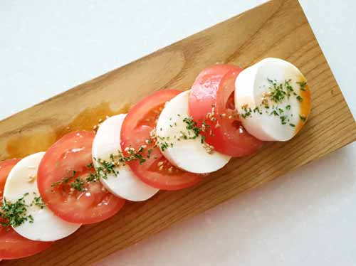  다이어트에 좋은 '순두부-토마토 카프레제'
