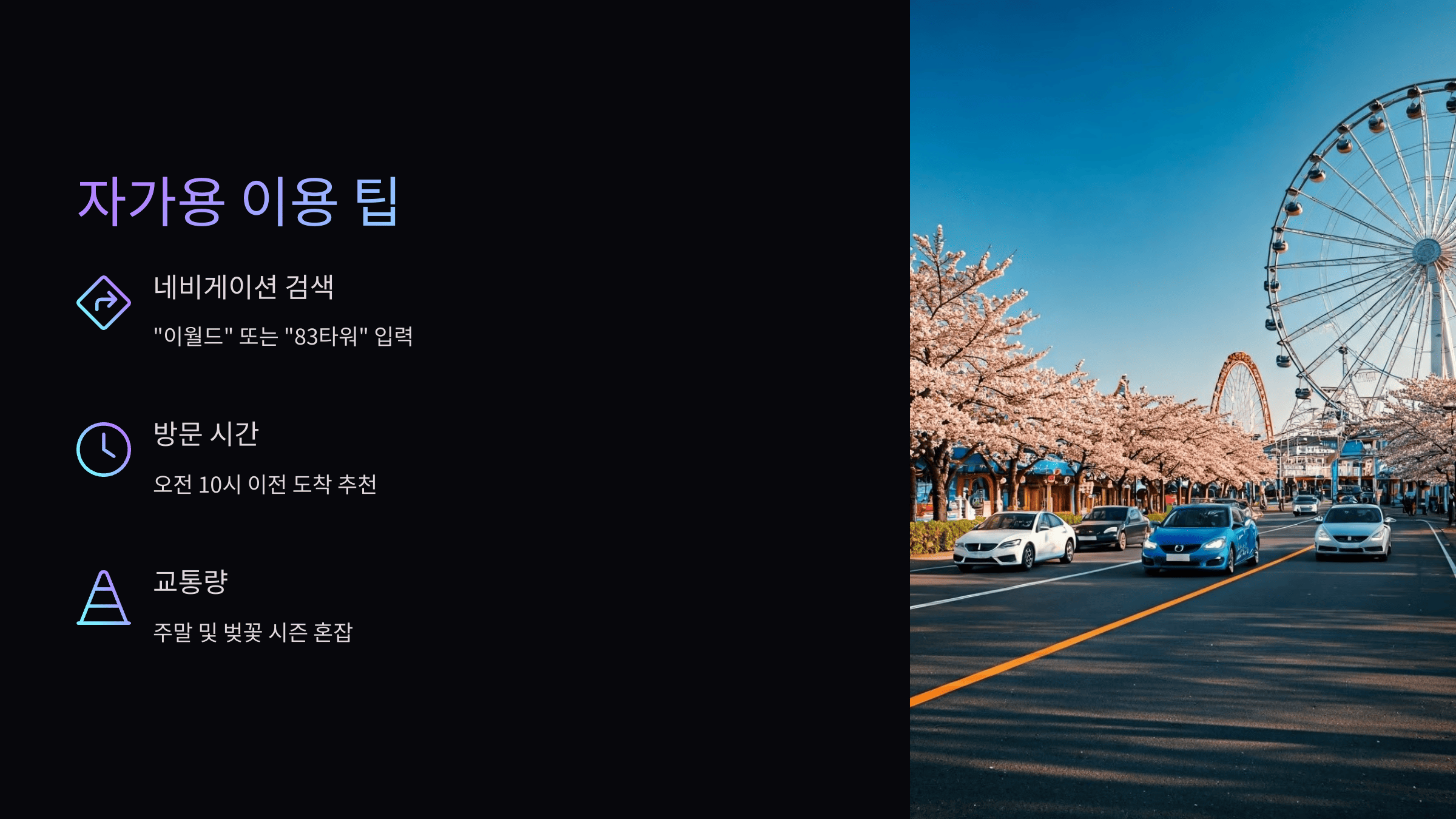 대구 이월드 벚꽃 축제, 교통·주차 완벽 가이드