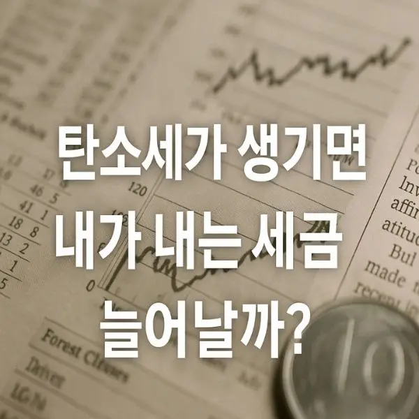 탄소세란 무엇인가요? 소비자에게 미치는 영향과 앞으로의 변화
