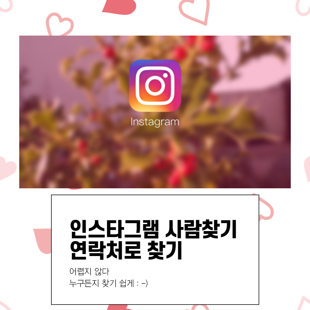  인스타그램 사람찾기 연락처로 찾기 및 자동 추천 해제 방법 공유
