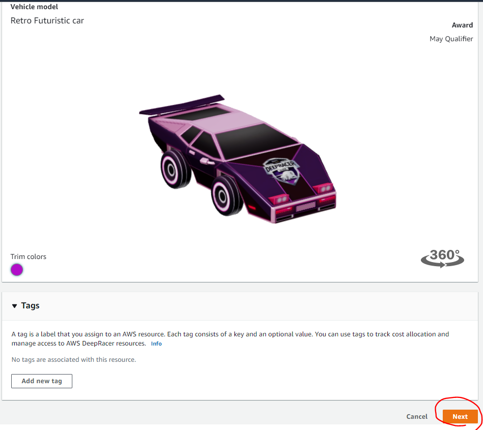 아마존 AWS Deep racer - 모델 reward function 개선, 차량 action space 설정, 6월 리그 진행중