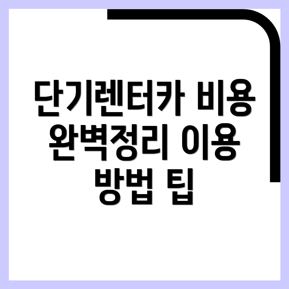 장성군 단기렌터카