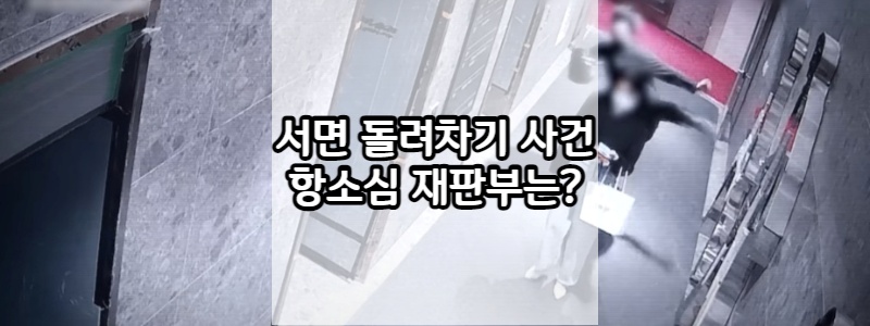  서면 돌려차기 사건 가해자 항소심 결과 와 탄원서 제출경로