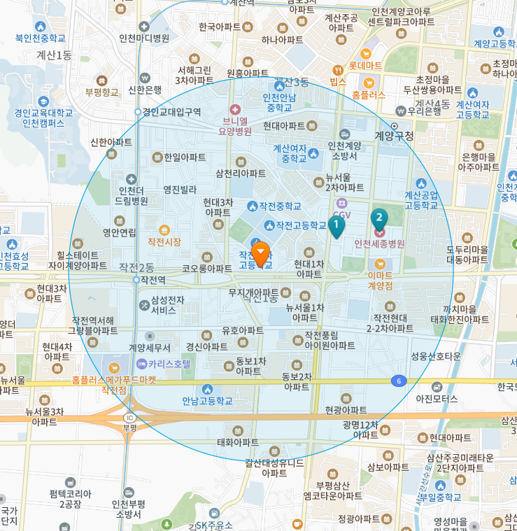 인천 계양구 작전동 일요일 진료 휴일 문 여는 병원