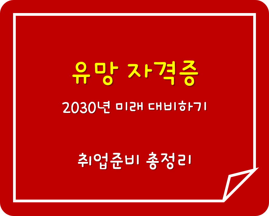  2030년 대비 미래 유망자격증