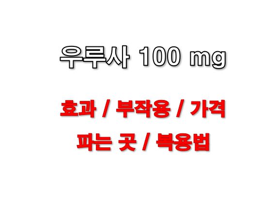 우루사 100mg 효능 부작용 가격 파는 곳 복용법 같이 먹으면 안 되는 약 정보