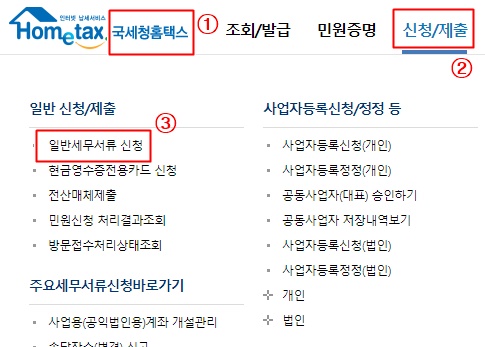  부가가치세 세정지원 신청방법